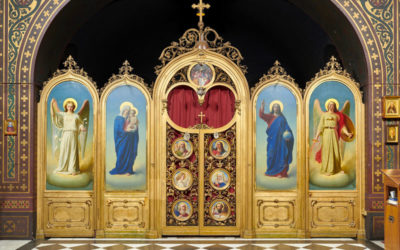 Focus on the restoration of the iconostasis